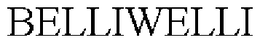 BELLIWELLI