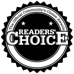 THE OFFICIAL COMMUNITY'S CHOICE AWARDS READER'S CHOICE
