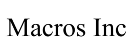 MACROS INC