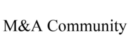 M&A COMMUNITY