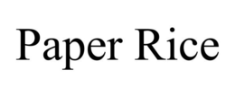 PAPER RICE