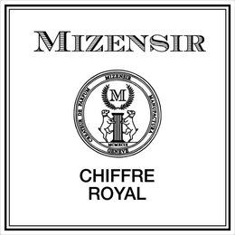MIZENSIR CHIFFRE ROYAL CREATEUR DE PARFUM MIZENSIR MANUFACTURA GENEVE MCMXCIX