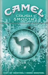 CAMEL CRUSH SMOOTH HINT OF MENTHOL MORE MENTHOL