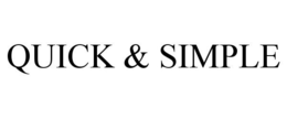 QUICK & SIMPLE
