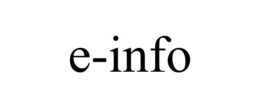 E-INFO