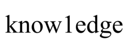 KNOW1EDGE