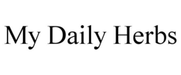 MY DAILY HERBS