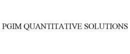 PGIM QUANTITATIVE SOLUTIONS