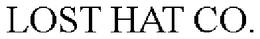 LOST HAT CO.