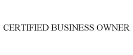 CERTIFIED BUSINESS OWNER