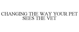 CHANGING THE WAY YOUR PET SEES THE VET