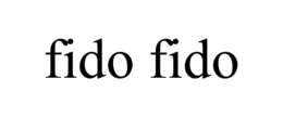 FIDO FIDO