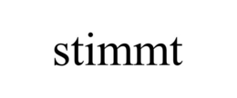 STIMMT