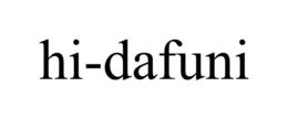 HI-DAFUNI