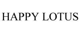 HAPPY LOTUS