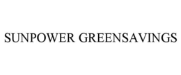 SUNPOWER GREENSAVINGS