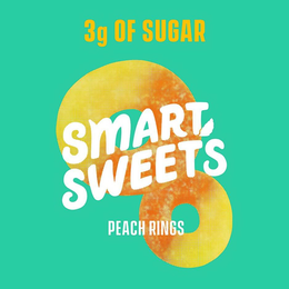 3G OF SUGAR SMART SWEETS PEACH RINGS