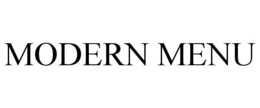 MODERN MENU