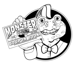 MONSTER COUPON BOOK FREE THE GRAND STRAND'S BEST VALUES WWW.THEMONSTERCOUPONBOOK.COM