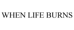 WHEN LIFE BURNS