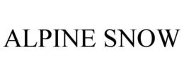 ALPINE SNOW