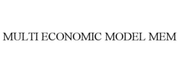 MULTI ECONOMIC MODEL MEM