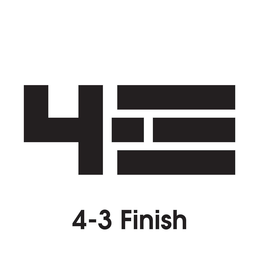4 3 4-3 FINISH