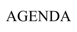 AGENDA
