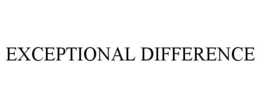 EXCEPTIONAL DIFFERENCE