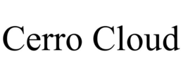CERRO CLOUD