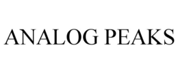 ANALOG PEAKS
