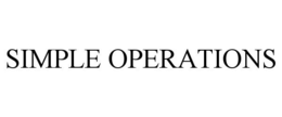SIMPLE OPERATIONS