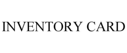 INVENTORY CARD