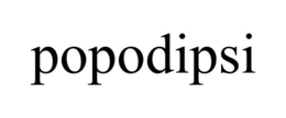 POPODIPSI