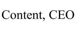 CONTENT, CEO