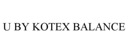 U BY KOTEX BALANCE