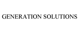 GENERATION SOLUTIONS