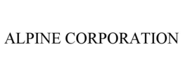 ALPINE CORPORATION