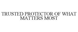 TRUSTED PROTECTOR OF WHAT MATTERS MOST