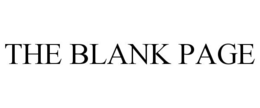 THE BLANK PAGE