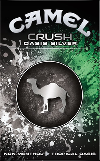 CAMEL CRUSH OASIS SILVER NON-MENTHOL TROPICAL OASIS