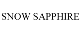 SNOW SAPPHIRE
