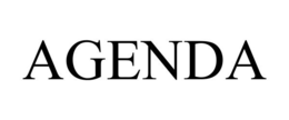 AGENDA