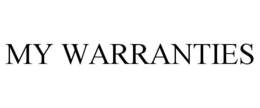 MY WARRANTIES