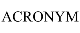 ACRONYM