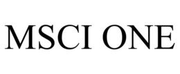 MSCI ONE