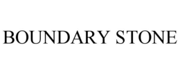 BOUNDARY STONE