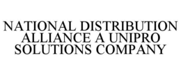NATIONAL DISTRIBUTION ALLIANCE A UNIPRO SOLUTIONS COMPANY