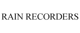 RAIN RECORDERS