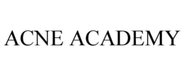 ACNE ACADEMY